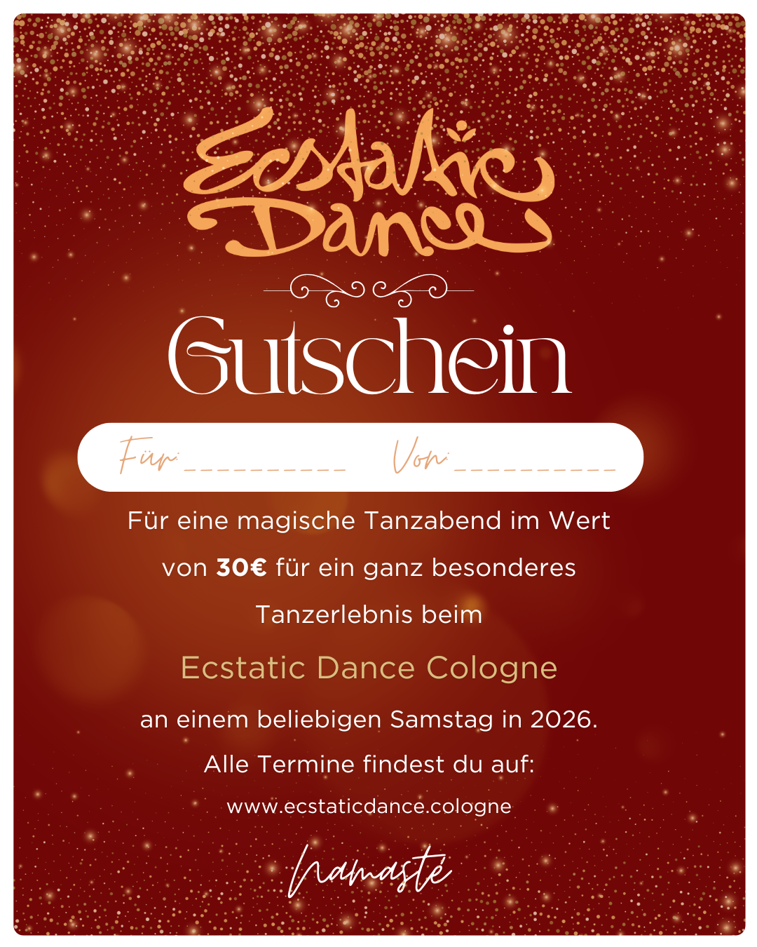Gutschein für Ecstatic Dance Cologne - Tribehaus