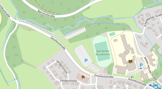 Location auf Satellitenbild