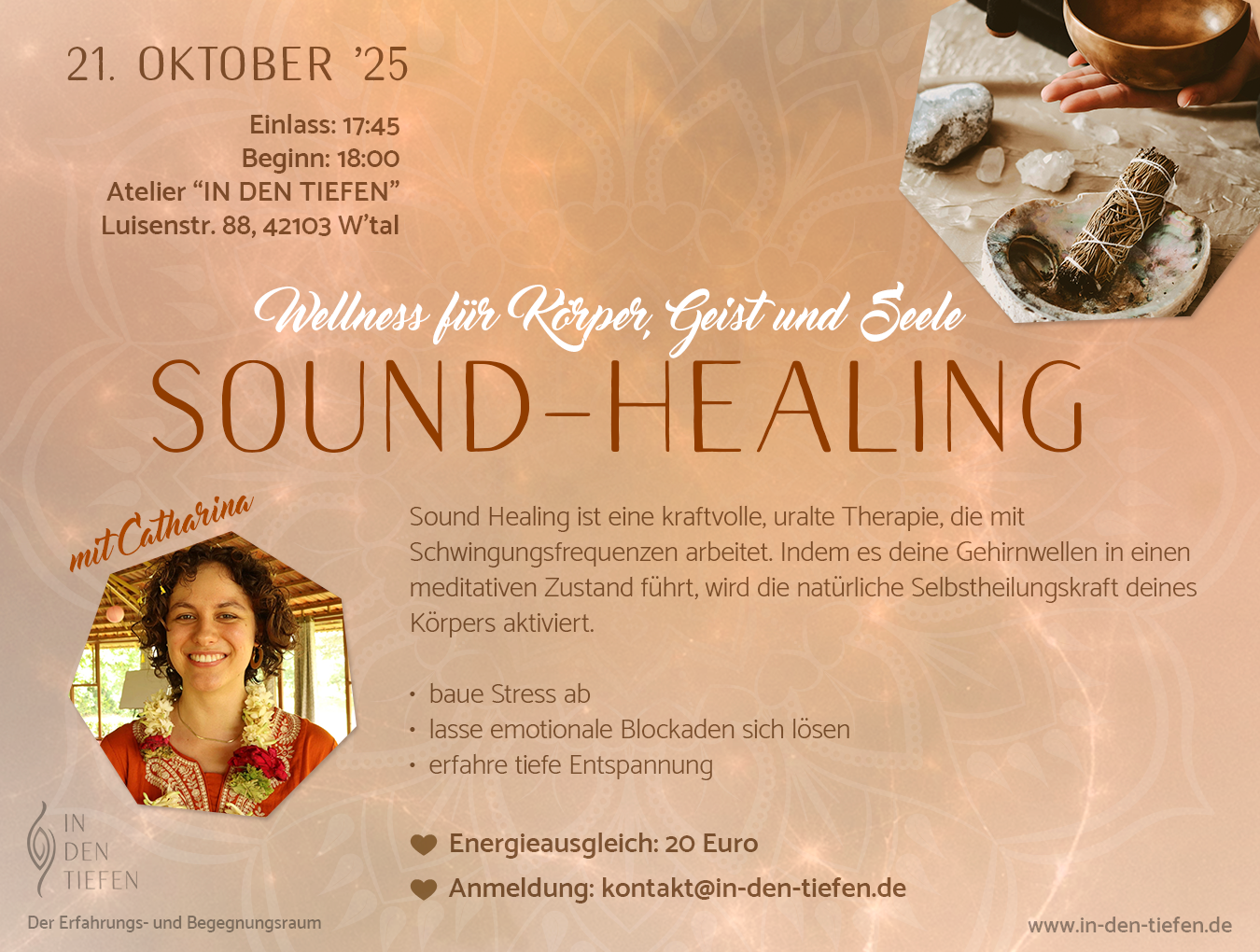 events - Sound Healing IN DEN TIEFEN - Sound-Healing IN DEN TIEFEN