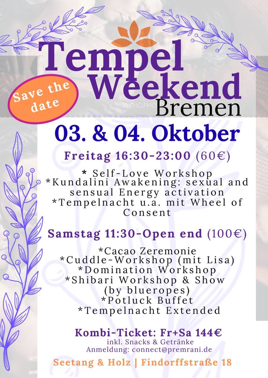 event - Tempelweekend in Bremen 