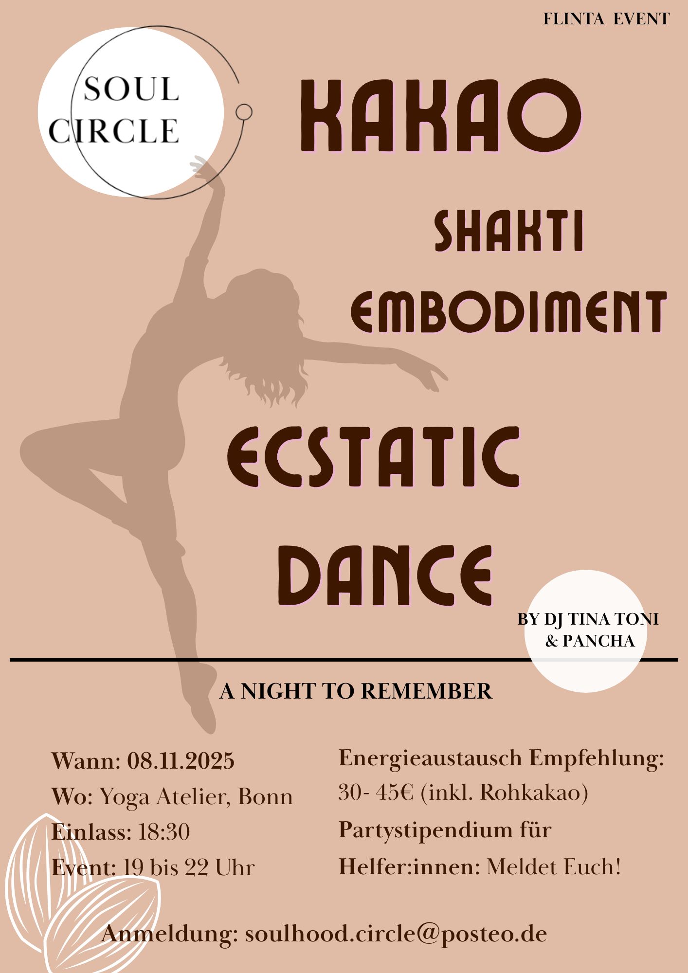 event - Soul Circle: Kakao - Shakti Embodiment - Ecstatic Dance