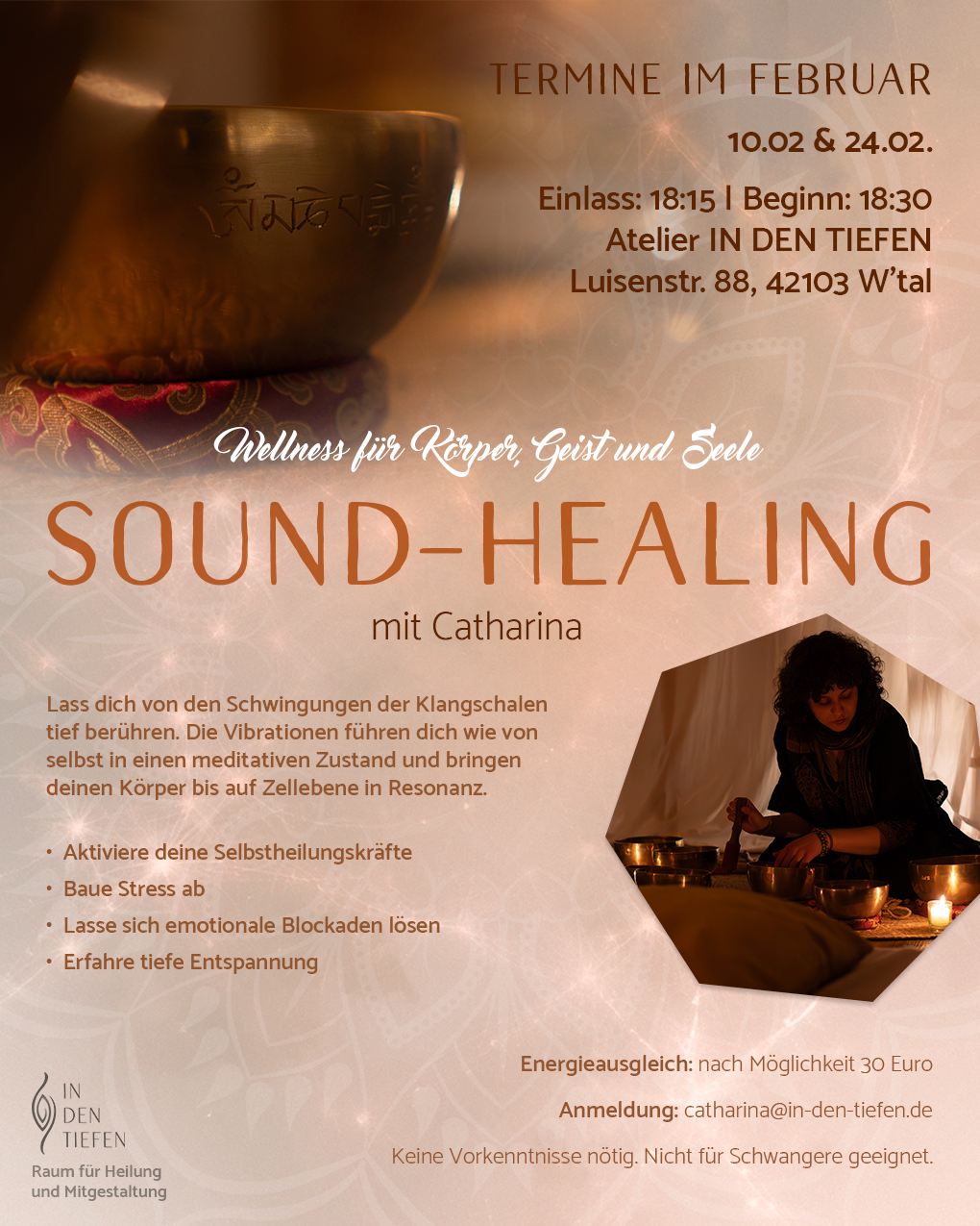 event - Event-Plakat Sound-Healing - Sound-Healing IN DEN TIEFEN