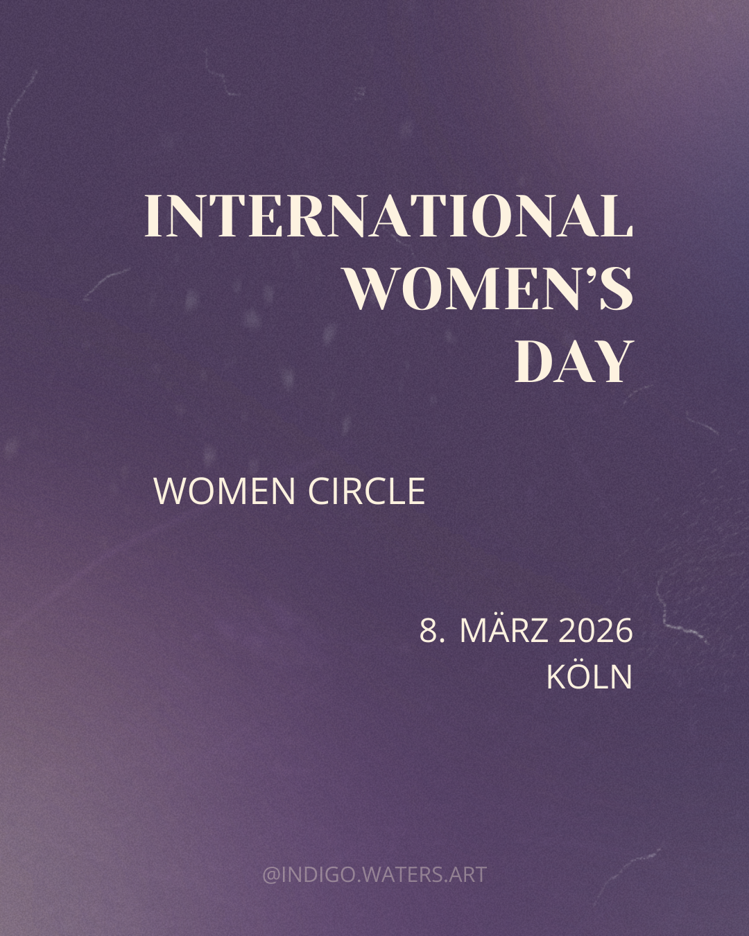 event - WeltfrauenTag ༄ Water Women Circle
