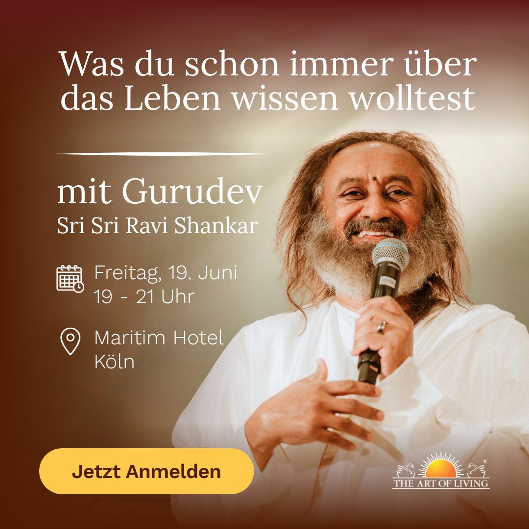 event - Meditation & Weisheit mit Gurudev Sri Sri Ravi Shankar