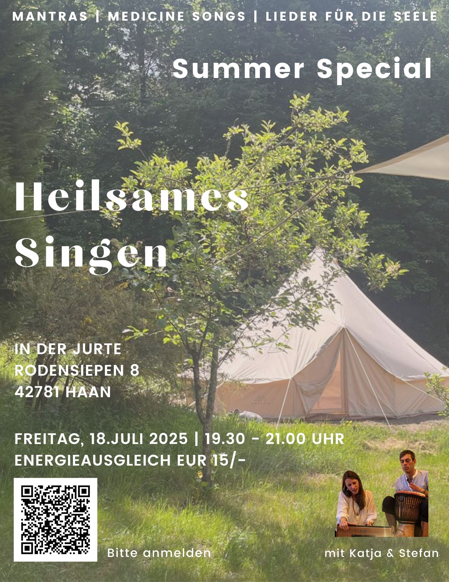 event - Heilsames Singen in der Jurte - Mantras | Medicine Songs | Lieder für die Seele