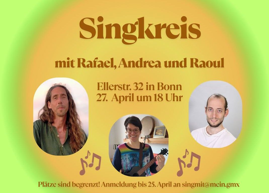 event: Singkreis mit Andrea, Raoul und Rafael Soleil - Singkreis & Jam in Bonn - Andrea, Raoul & Rafael