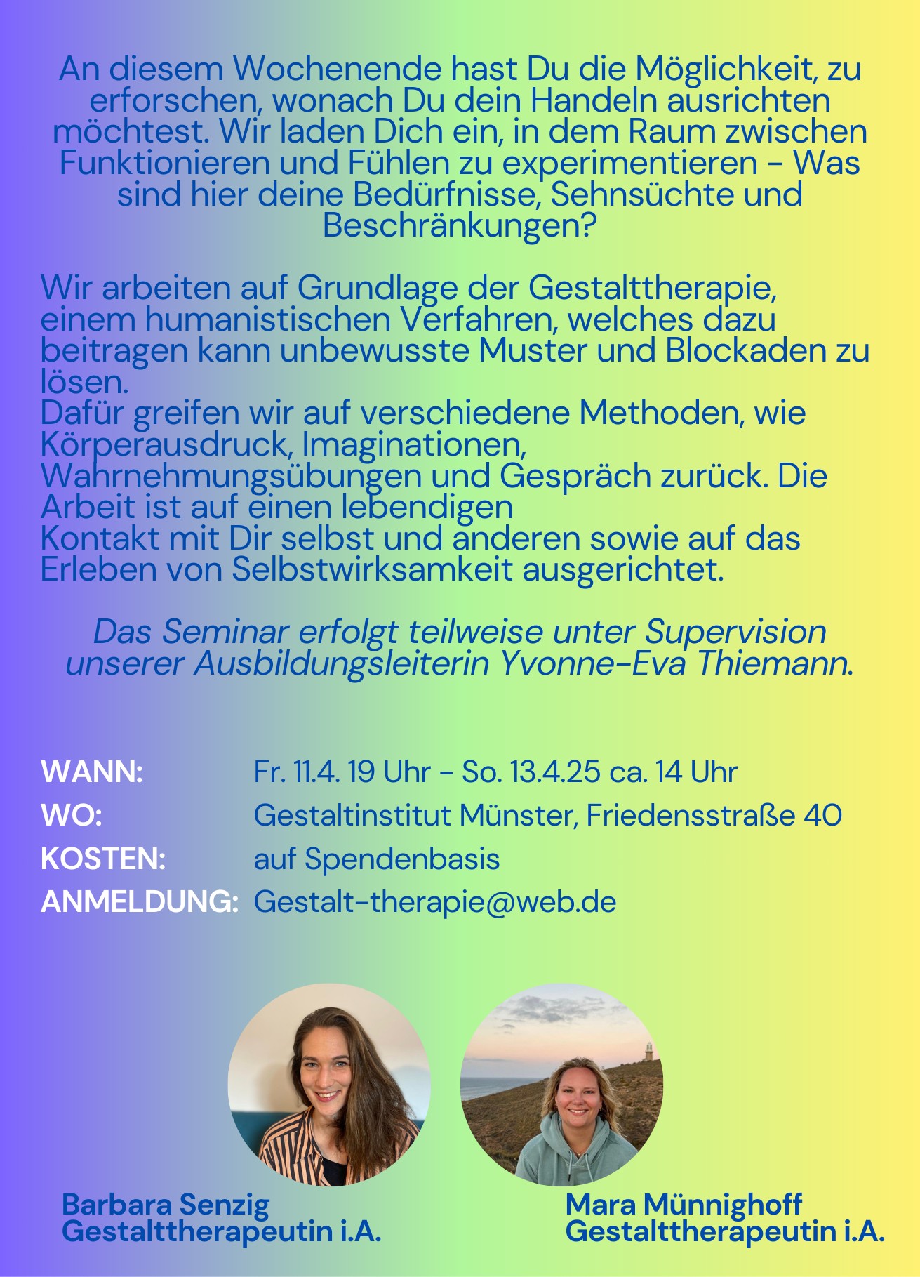 event: Funktionieren vs. Fühlen