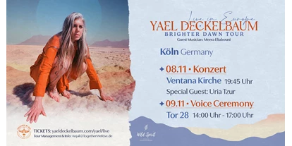 events - Kategorie: Musik - Zülpich - Yael Deckelbaum  - Yael Deckelbaum - Brighter Dawn Tour Live in Köln mit Meera Eilabouni & Uria Tzur