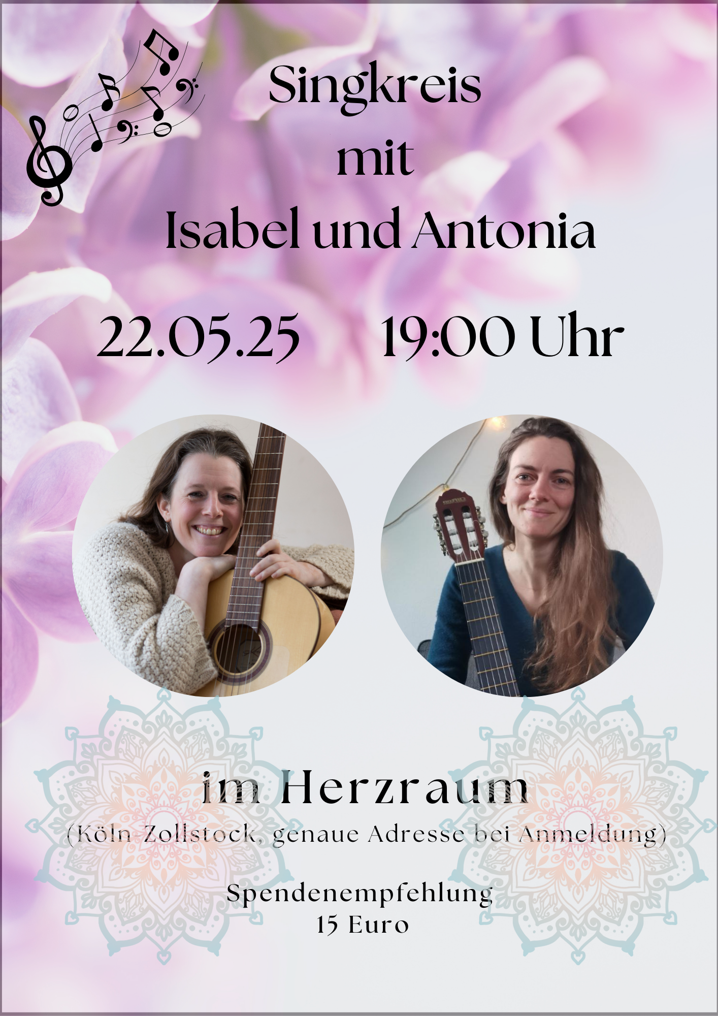 event: Singkreis mit Isabel und Antonia