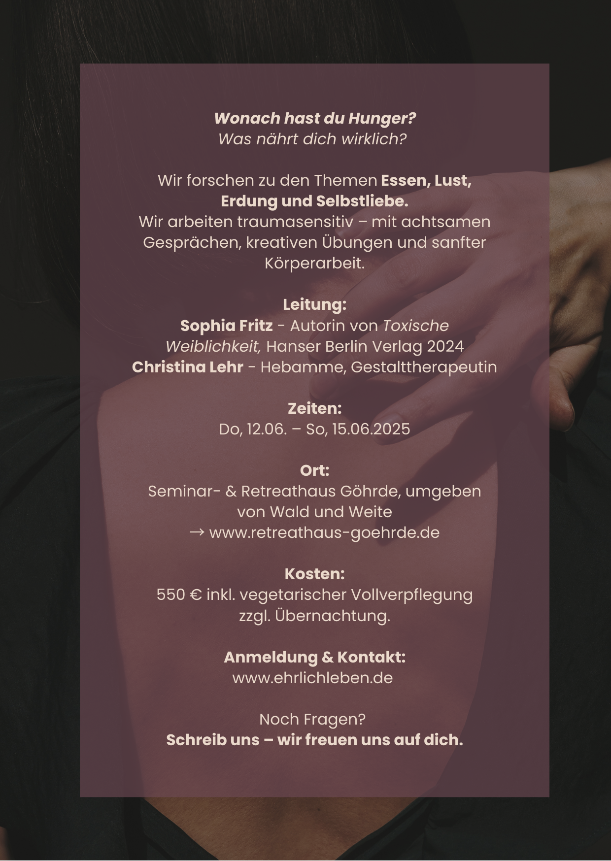 event: Satt - über Hunger, Gier und Fülle
