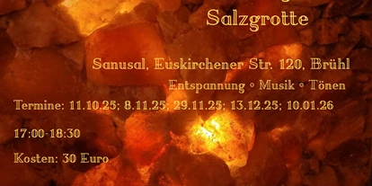 events - Kategorie: Musik - Zülpich - Soundhealing in der Salzgrotte
