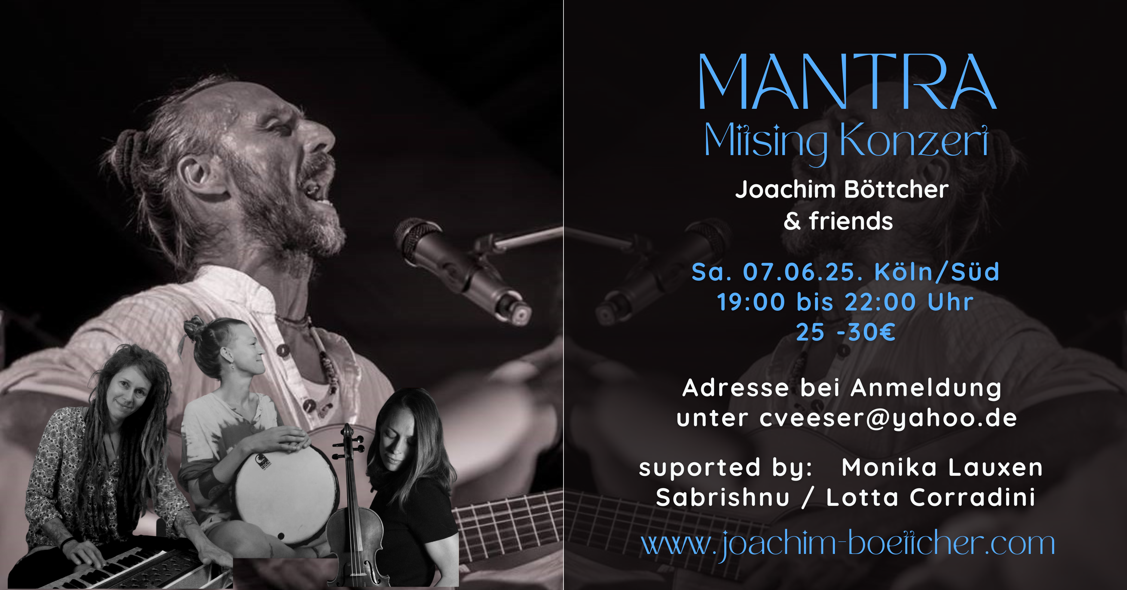 event: Mantra Mitsing Konzert / Singkreis  Joachim Böttcher and Friends