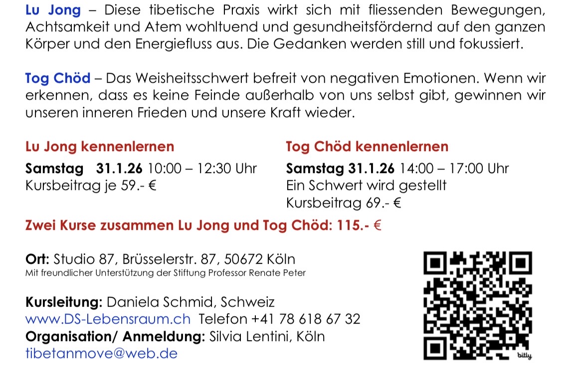 events - Kategorie: Atmung - Wermelskirchen - Tibetisches Heilyoga und Weisheitsschwert