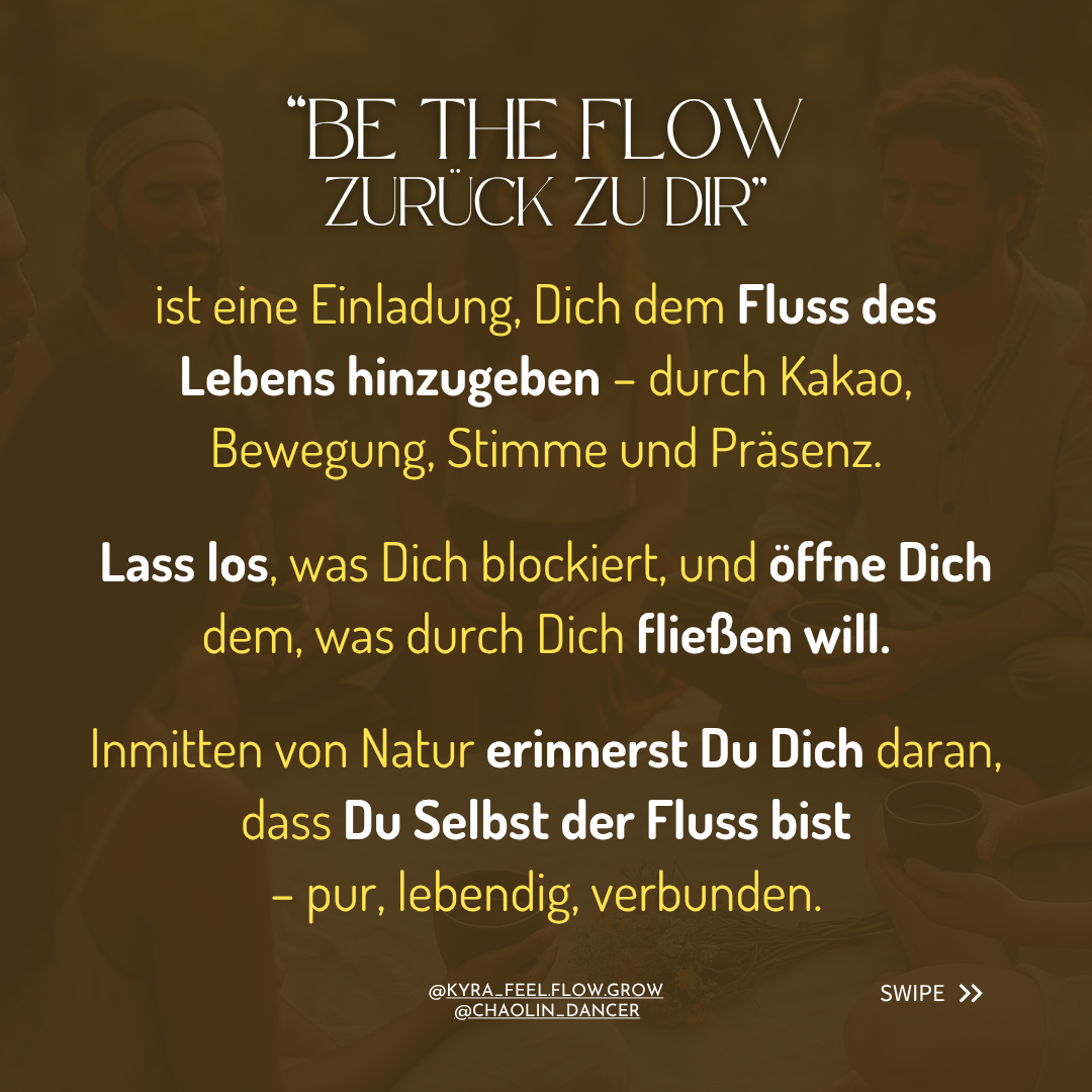 event: Dies ist Deine Einladung ...  - BE THE FLOW – ZURÜCK ZU DIR