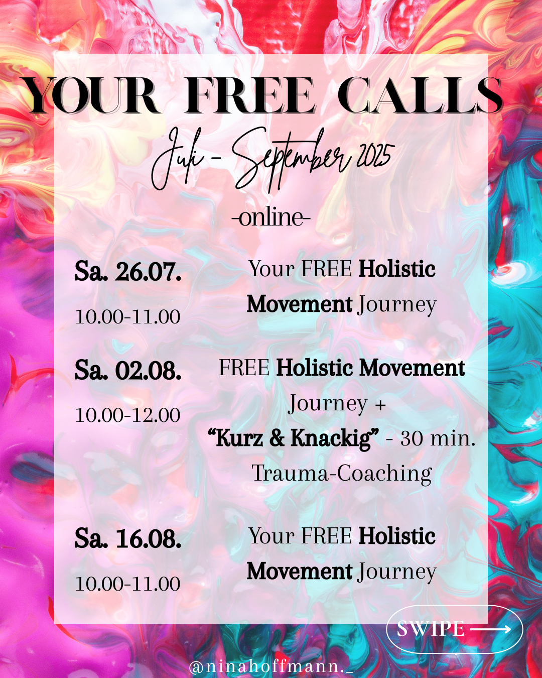 event: Free Holistic Movement Practice