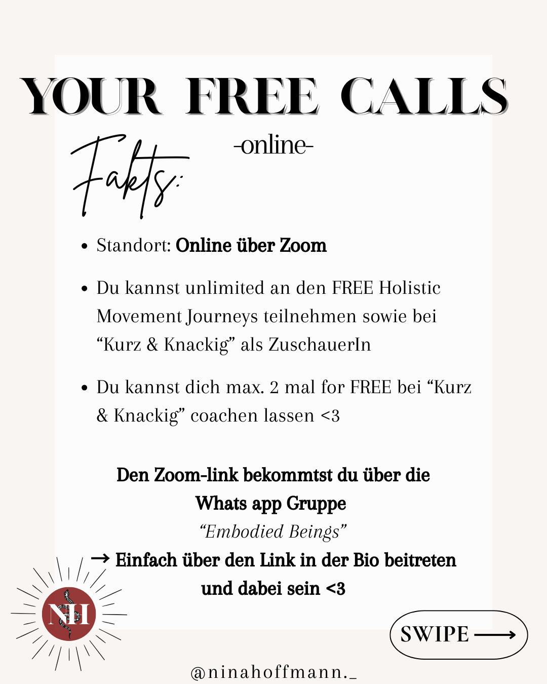 event: Free Holistic Movement Practice