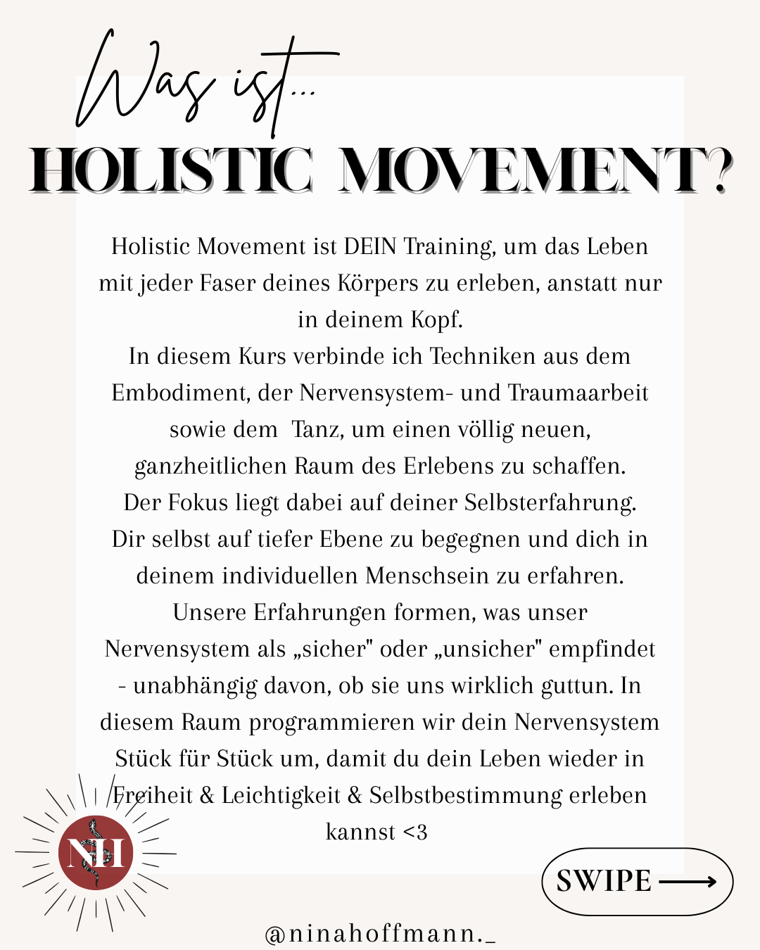 event: Free Holistic Movement Practice