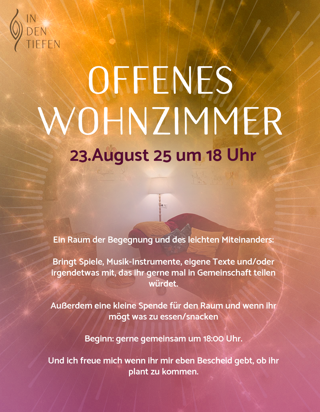 event: Offenes Wohnzimmer 🌞 Community-Treffen
