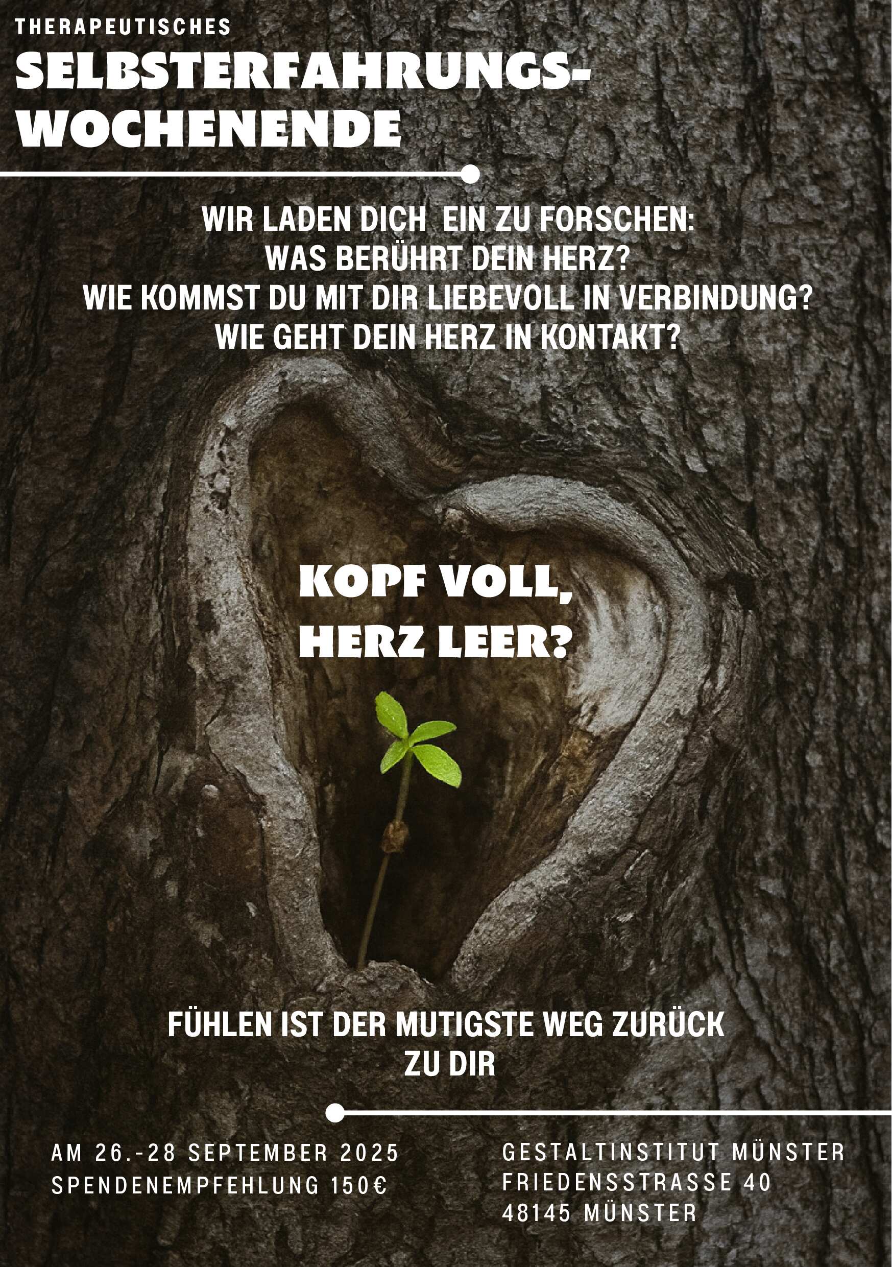 event: Berührtes Herz - ein gestalttherapeutisches Selbsterfahrungswochenende