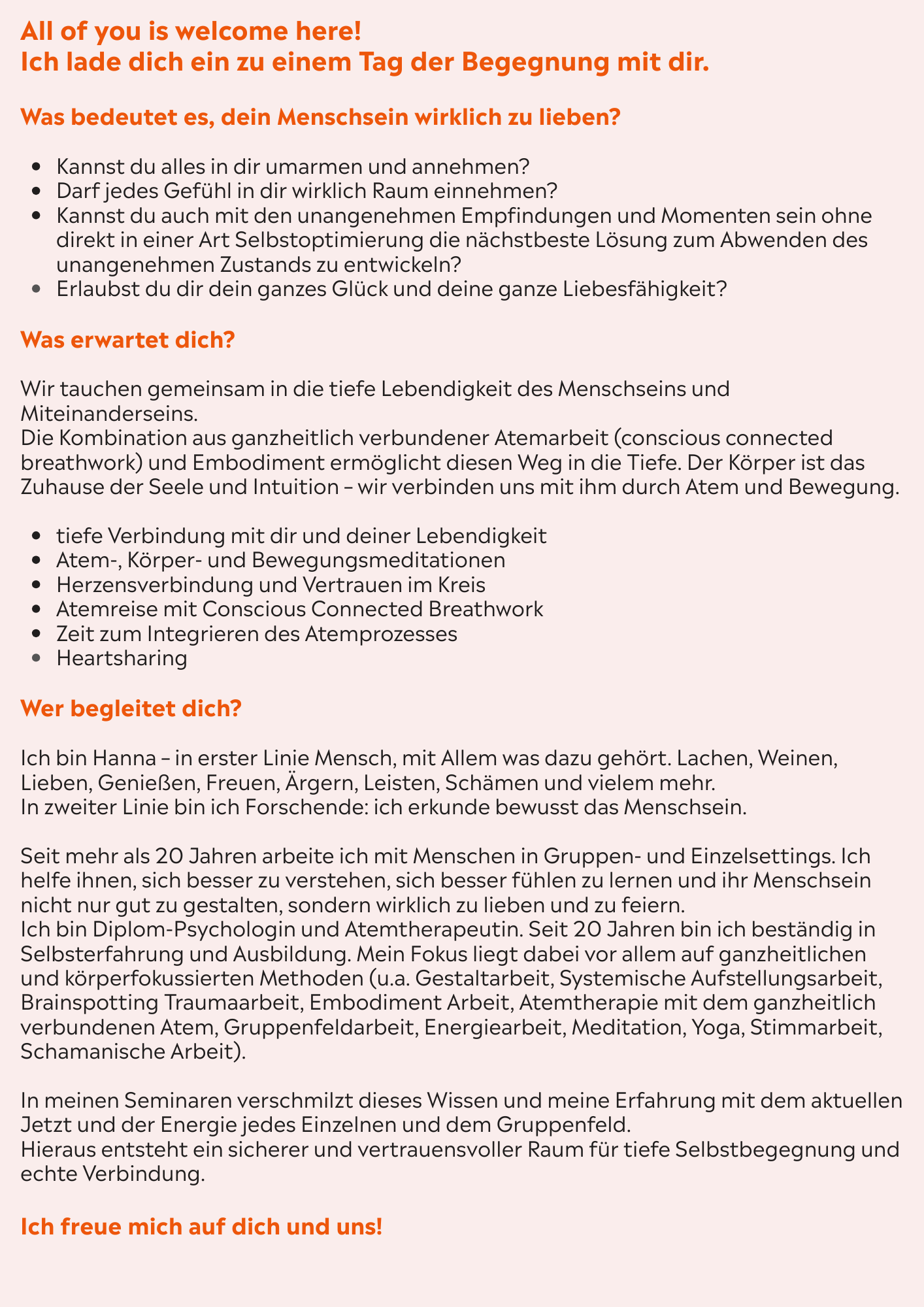 event: Menschsein lieben