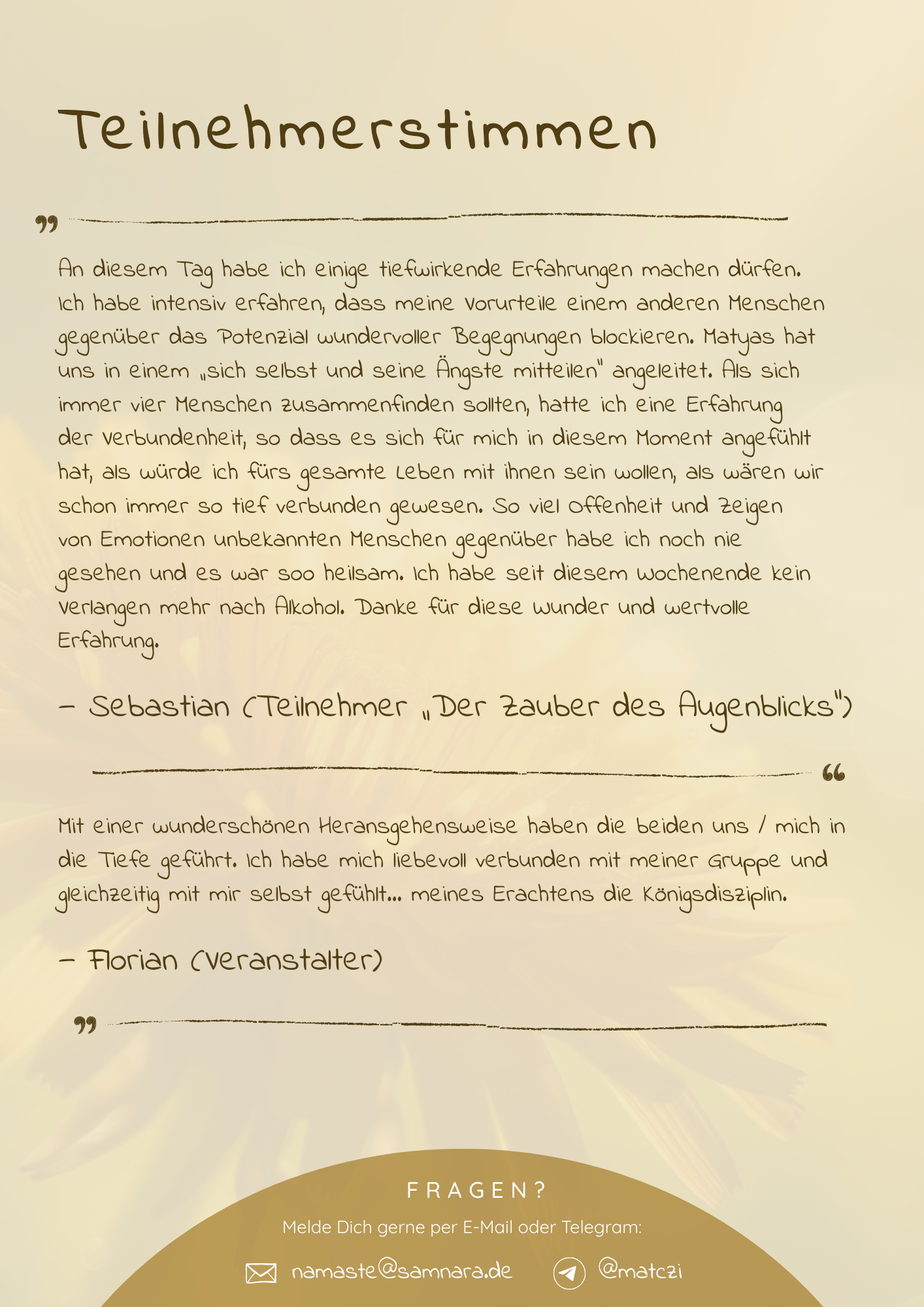 event: Flyer Seite 6 - Verbunden im Sein