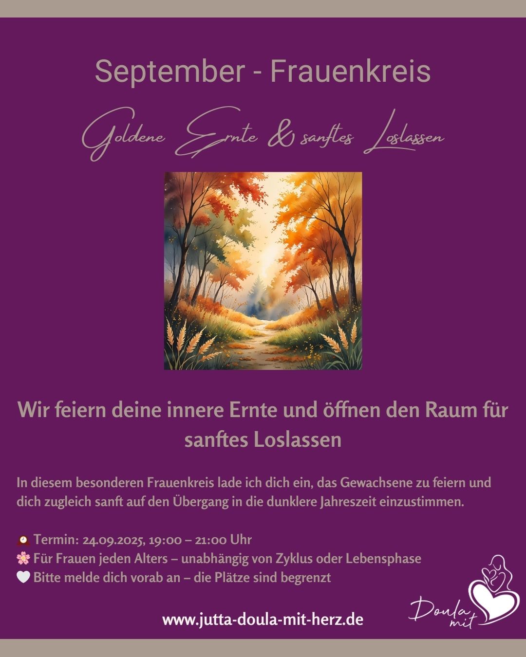 event: Frauenkreis "Goldene Ernte & Sanftes Loslassen"