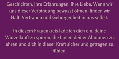 events - Ratingen Hösel - Frauenkreis "Wurzeln & Ahninnenkraft"