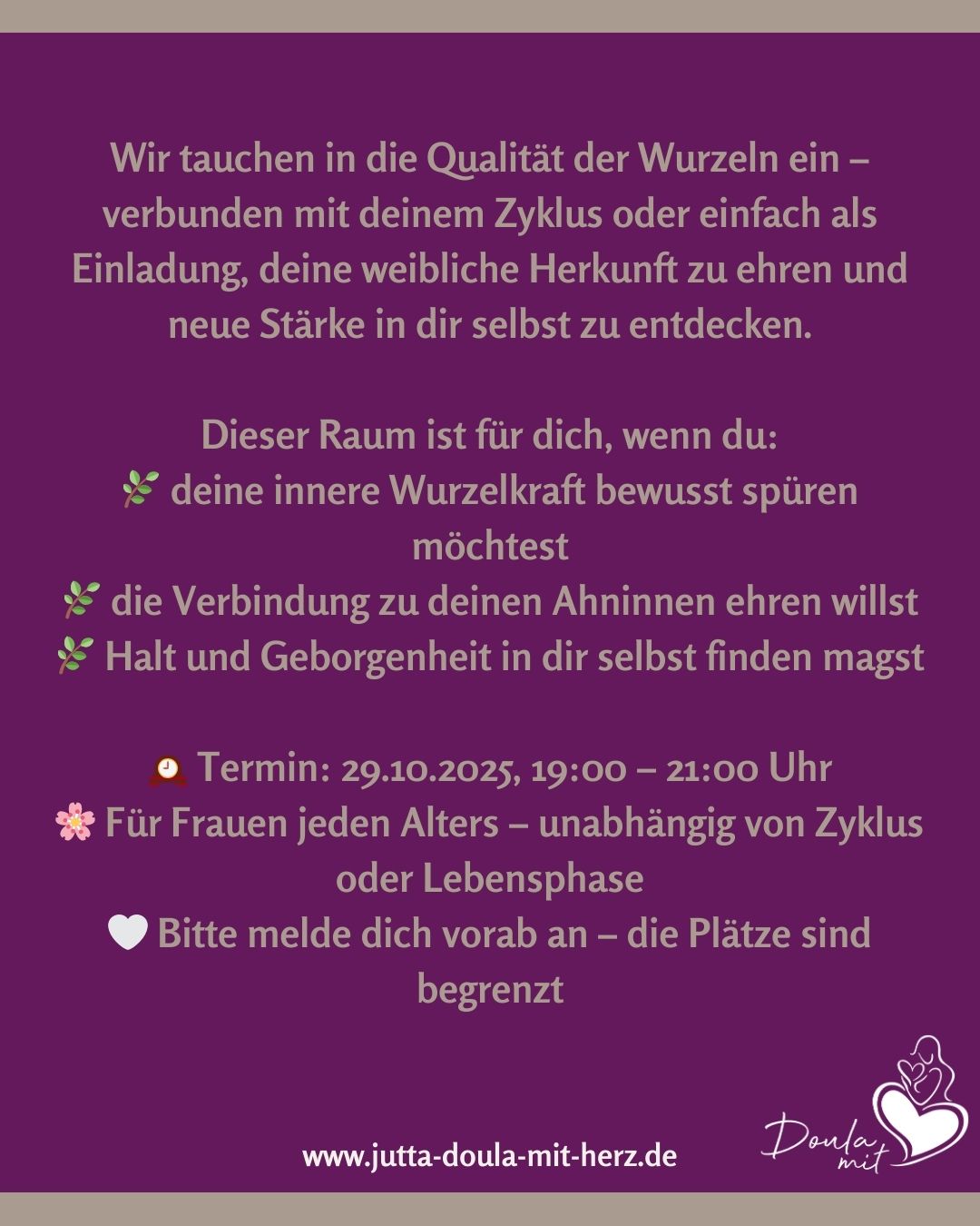 event: Frauenkreis "Wurzeln & Ahninnenkraft"