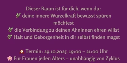 events - Ratingen Hösel - Frauenkreis "Wurzeln & Ahninnenkraft"