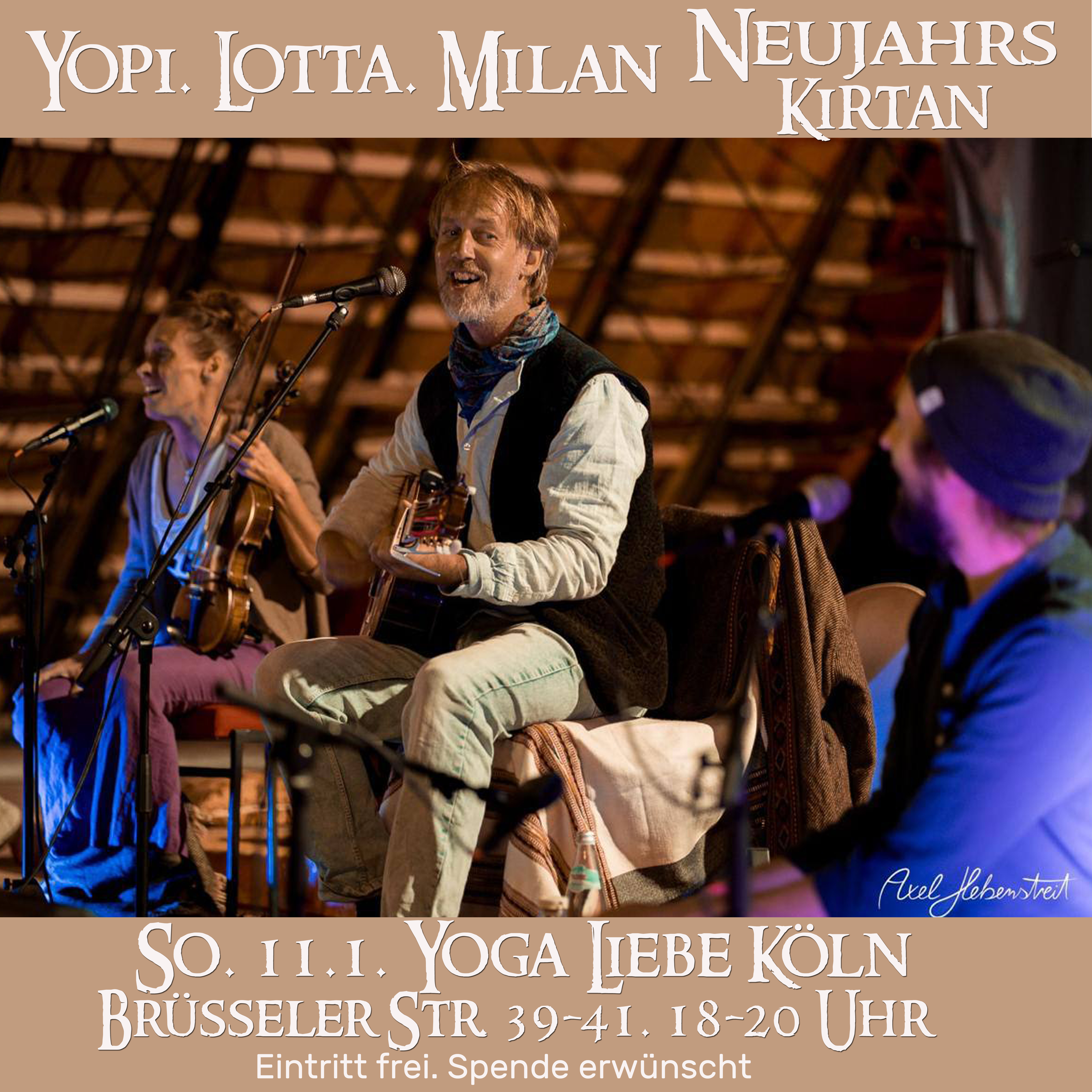 events - Kategorie: Singen - Kürten - Neujahrs-Kirtan mit Yopi, Lotta & Milan