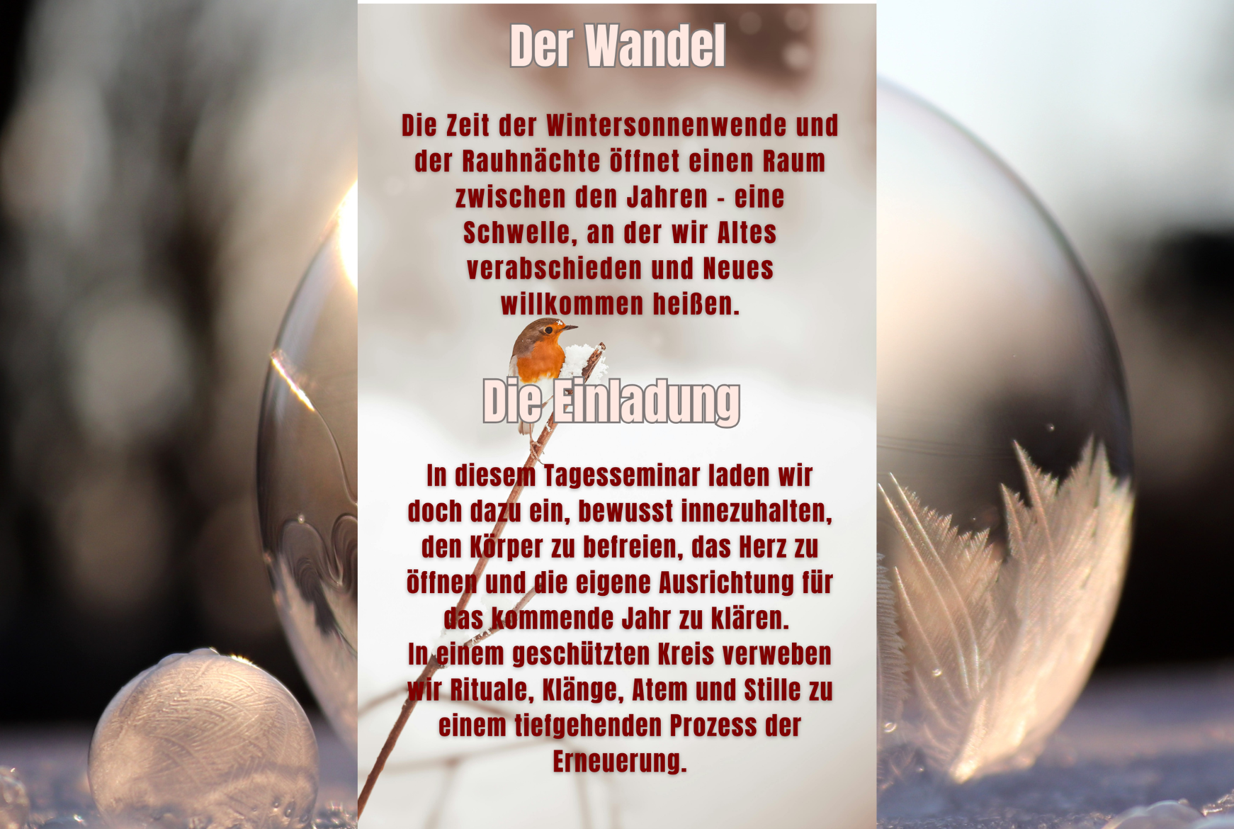 event: Altes loslassen - Neues beginnen 