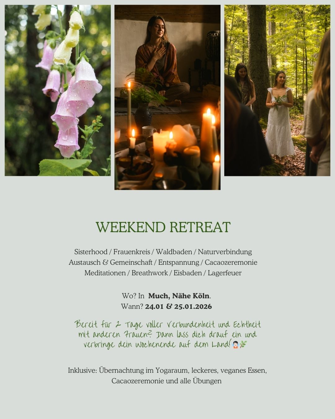 events - Kategorie: Zeremonie / Ritual - Düsseldorf Düsseldorf Unterbach - Wild Women Retreat