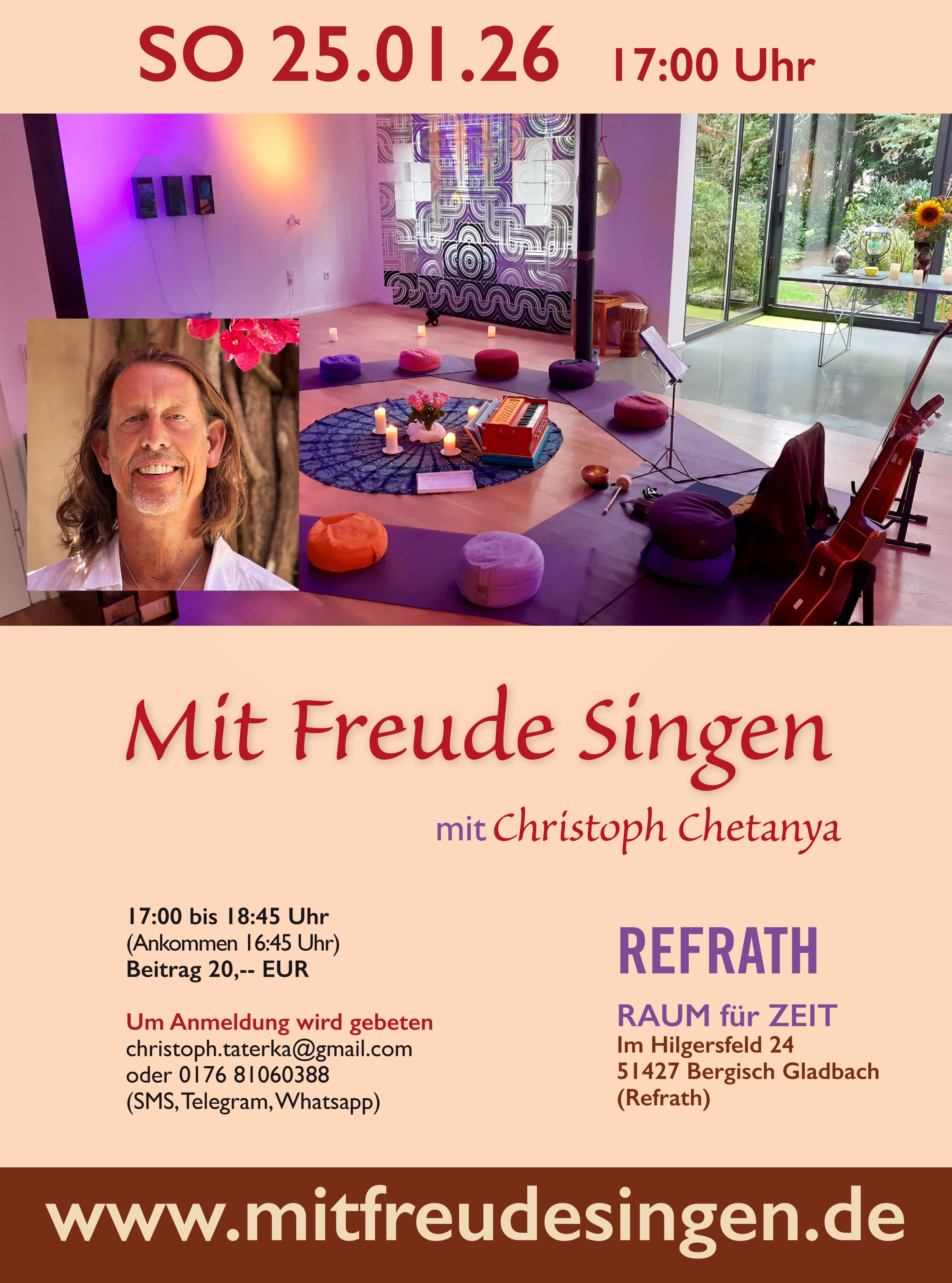 events - Mit Freude Singen, mit Christoph Chetanya