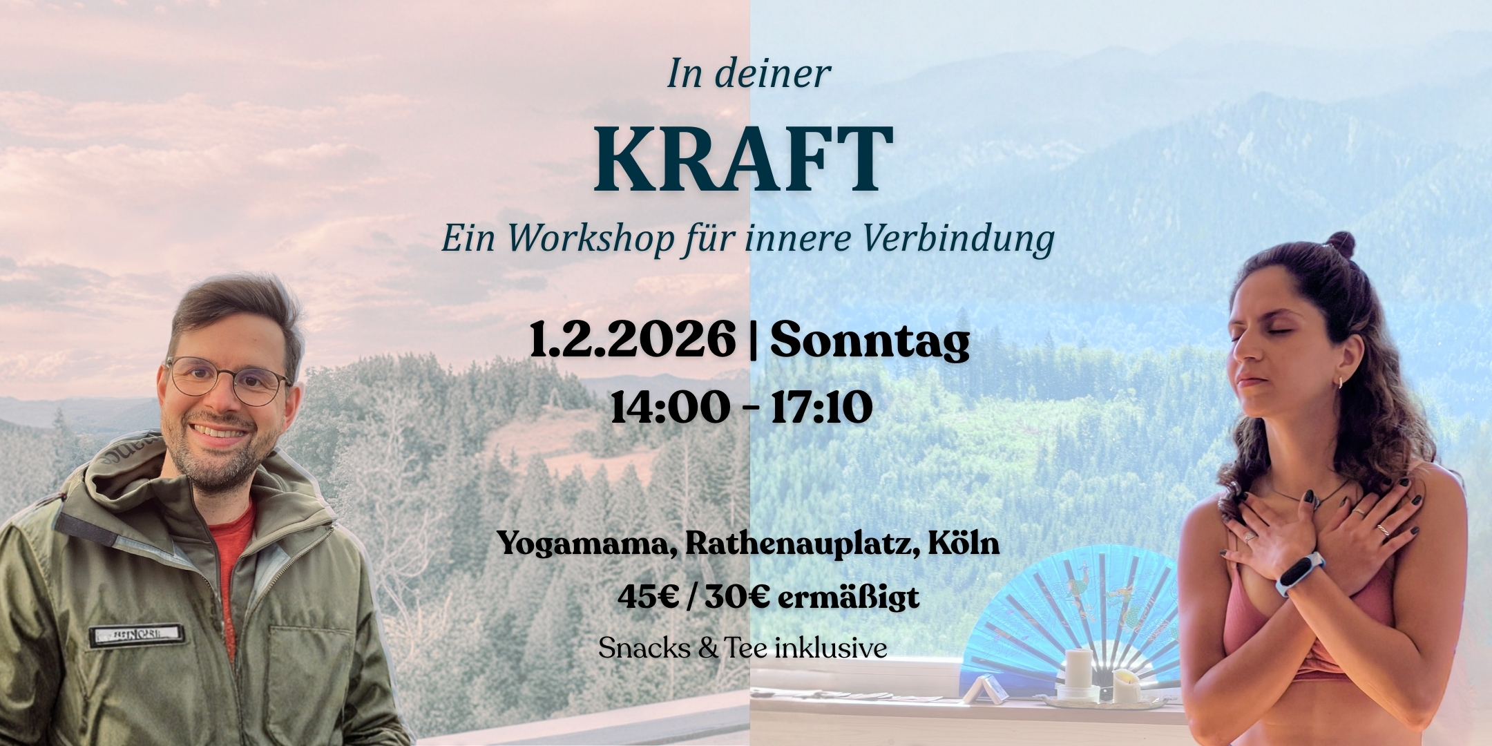 events - Kategorie: Gemeinschaft / Netzwerk / Kreis - Köln - Ulrich & Sena - In deiner Kraft & Innere Verbindung Workshop
