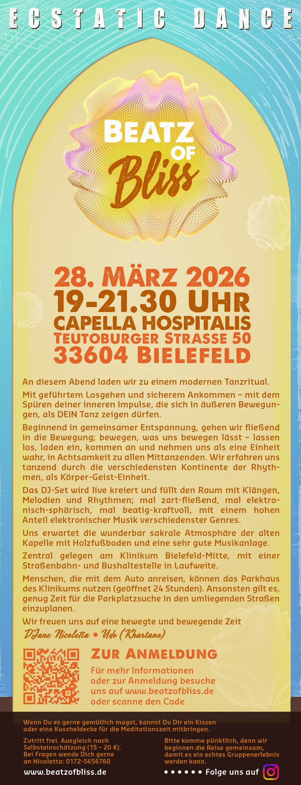 events - Kategorie: Meditation - Deutschland - Flyer März 2026 - BEATZ of Bliss – Ecstatic Dance