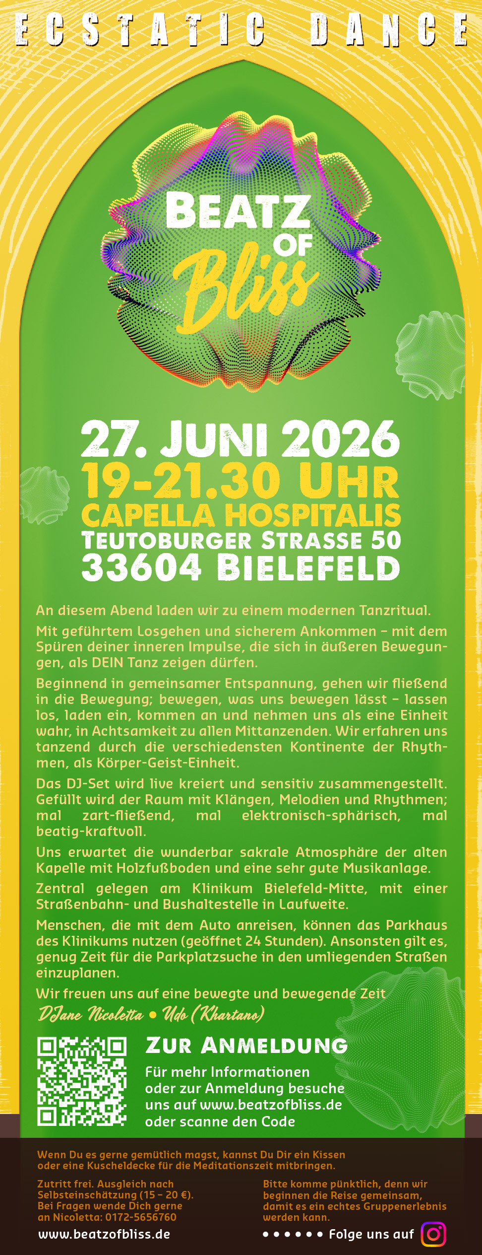event: Flyer Juni 2026 - BEATZ of Bliss – Ecstatic Dance