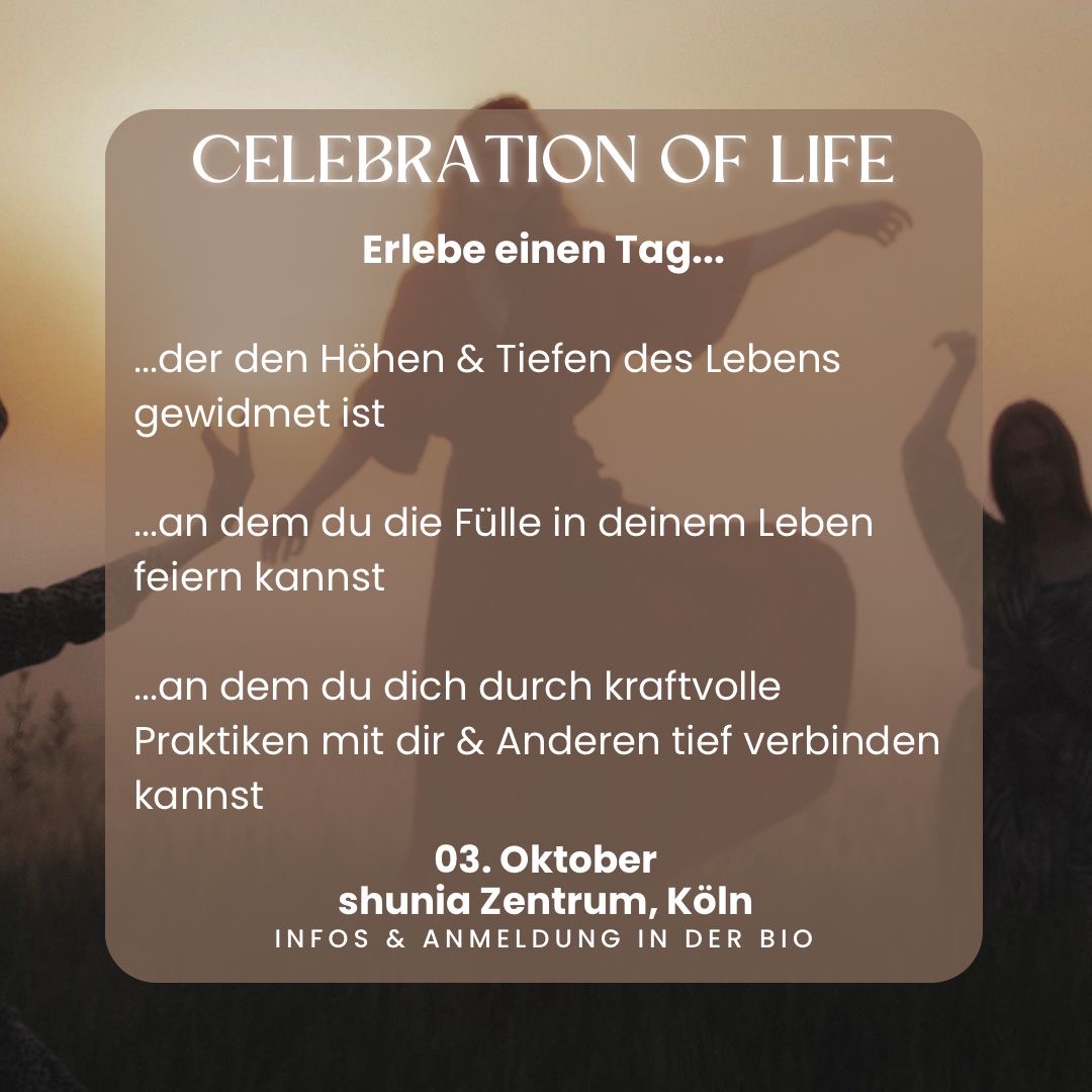 event: Celebration of Life - Halb-Tagesevent