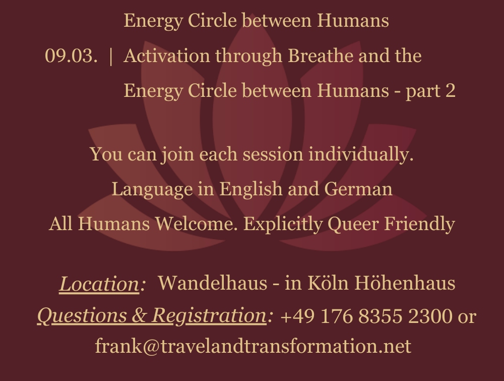 events - Bonn Dottendorf - Meditations - In Connection With Others