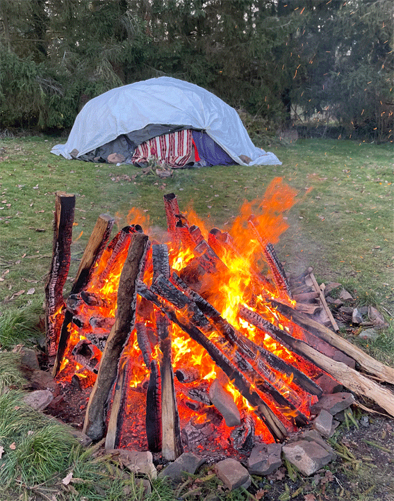 events - Köln Köln-Sülz - Feuer + Hütte - "Im Feuer der Sinnlichkeit" - Begegnungsworkshop mit Schwitzhütte