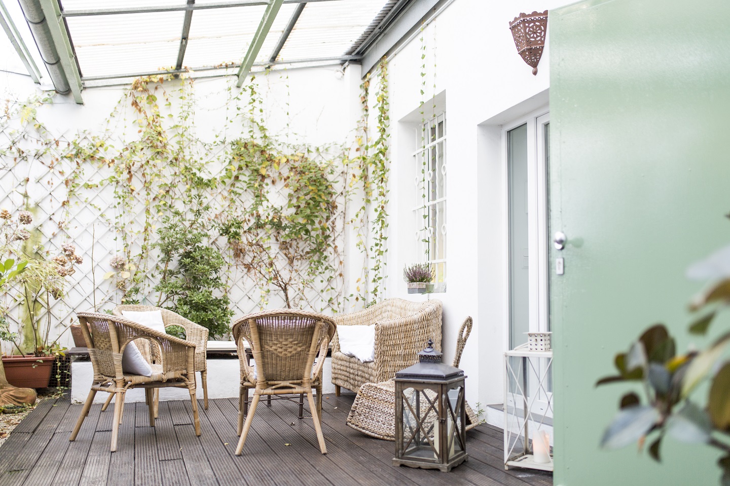 events - zu vermieten - Eingangs-Terrasse - shunia Zentrum