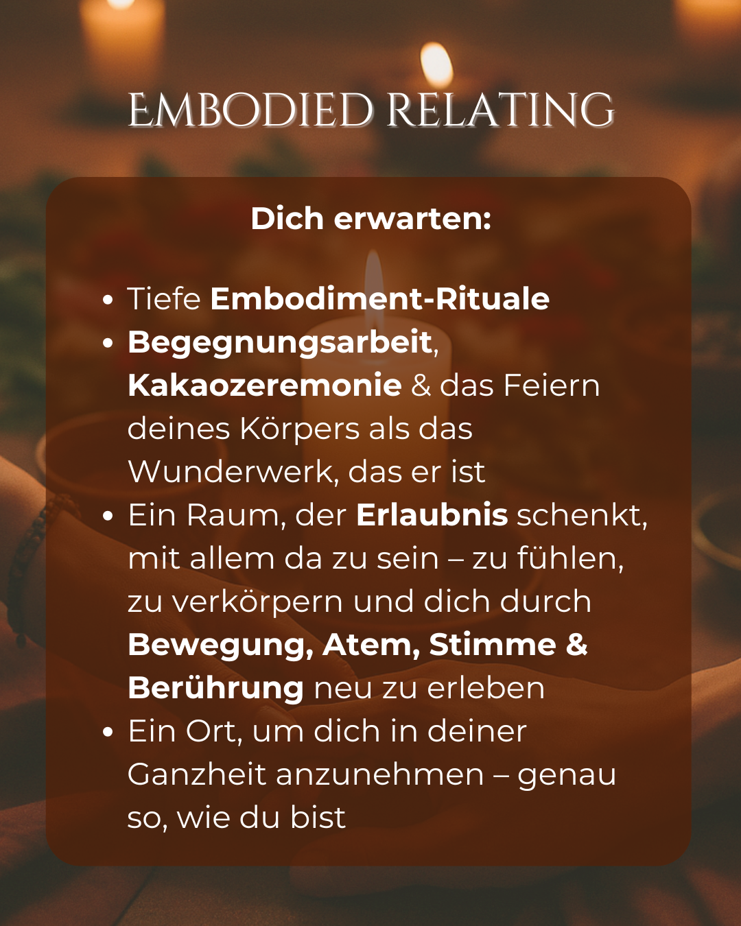 events - Kategorie: Sinnlichkeit / Körper - Neuss - Embodied Relating