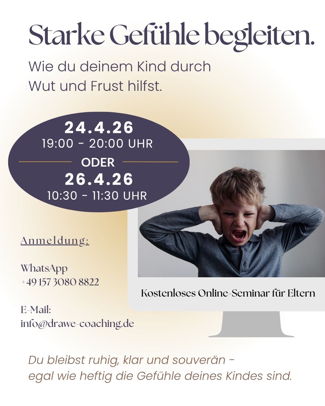 event: Webinar Starke Gefühle begleiten