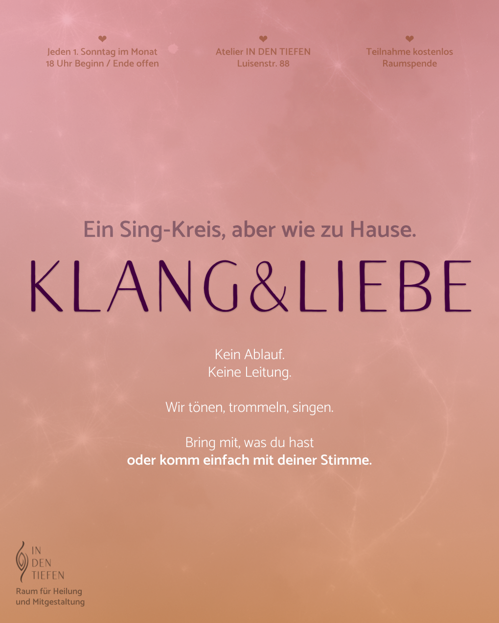 events - Kategorie: Singen - Mönchengladbach - Klang&Liebe – Der etwas andere Singkreis