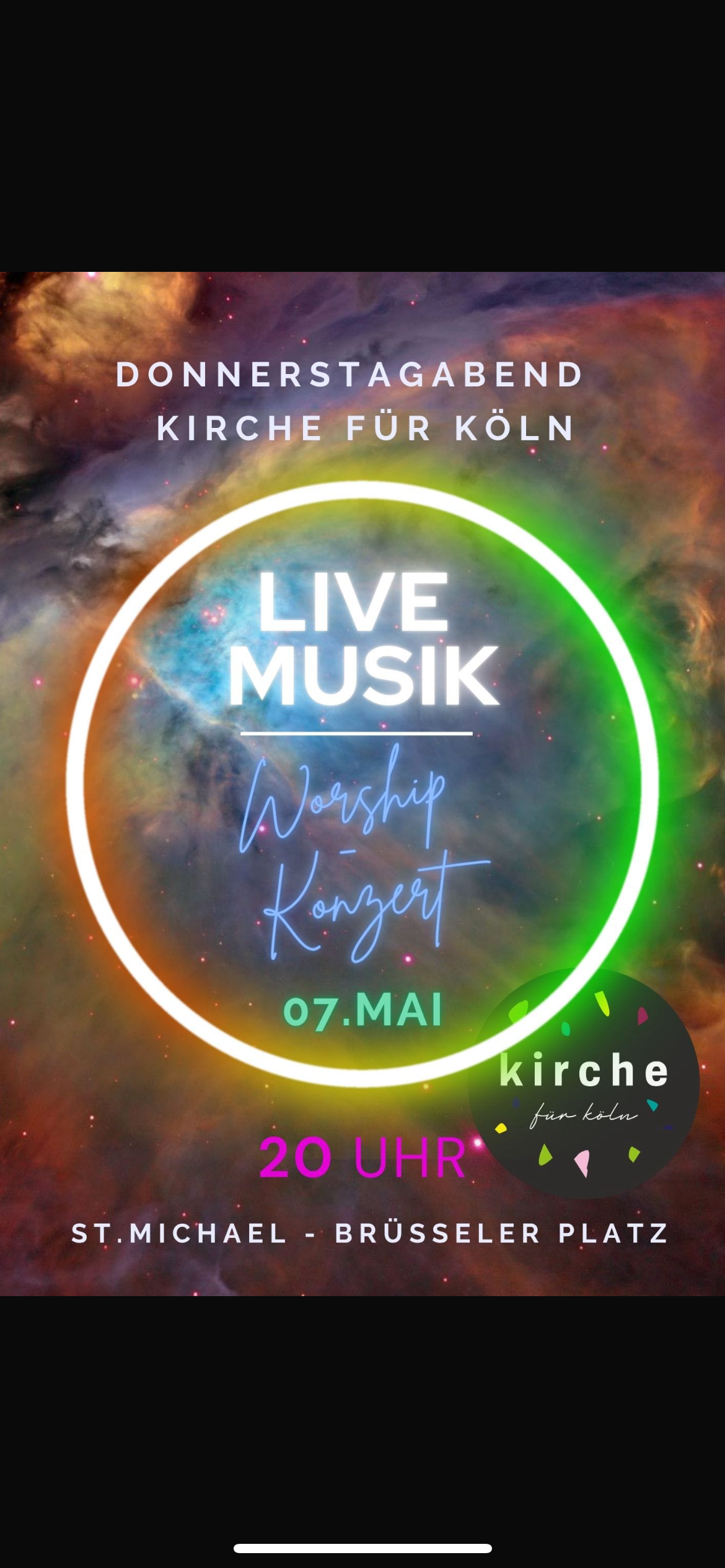 events - Kategorie: Singen - Kürten - Spirituelles Konzert zum Mitsingen, Bewusstem Zuhören und In Sich gehen

Auf Spenden Basis

20:00 Uhr St.Michaels Band Worship

21:15 Uhr Tuma

Insta:tuma.holistic - Konzert St.Michaels Kirche