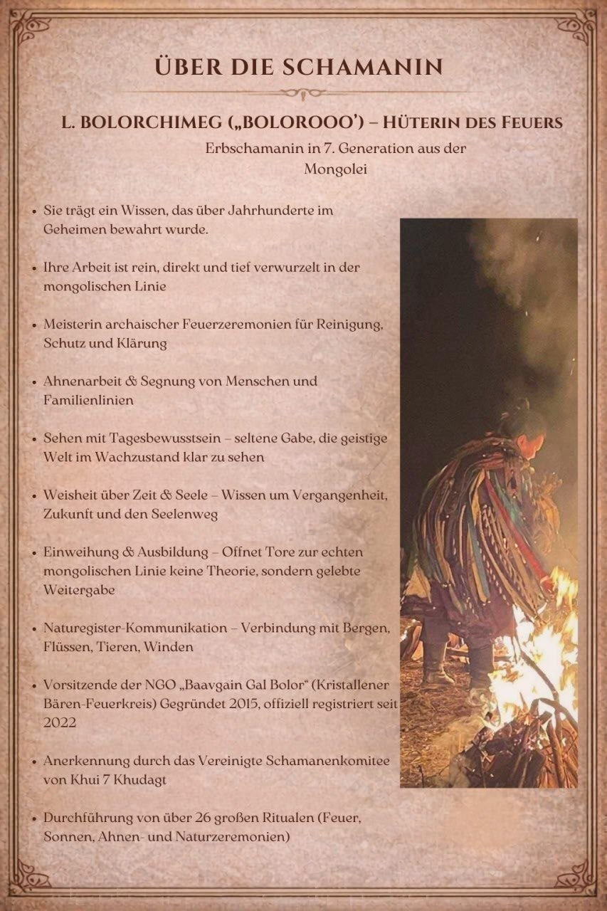 event: Am Feuer zwischen den Welten - Feuerritual mit mongolischer Schamanin 