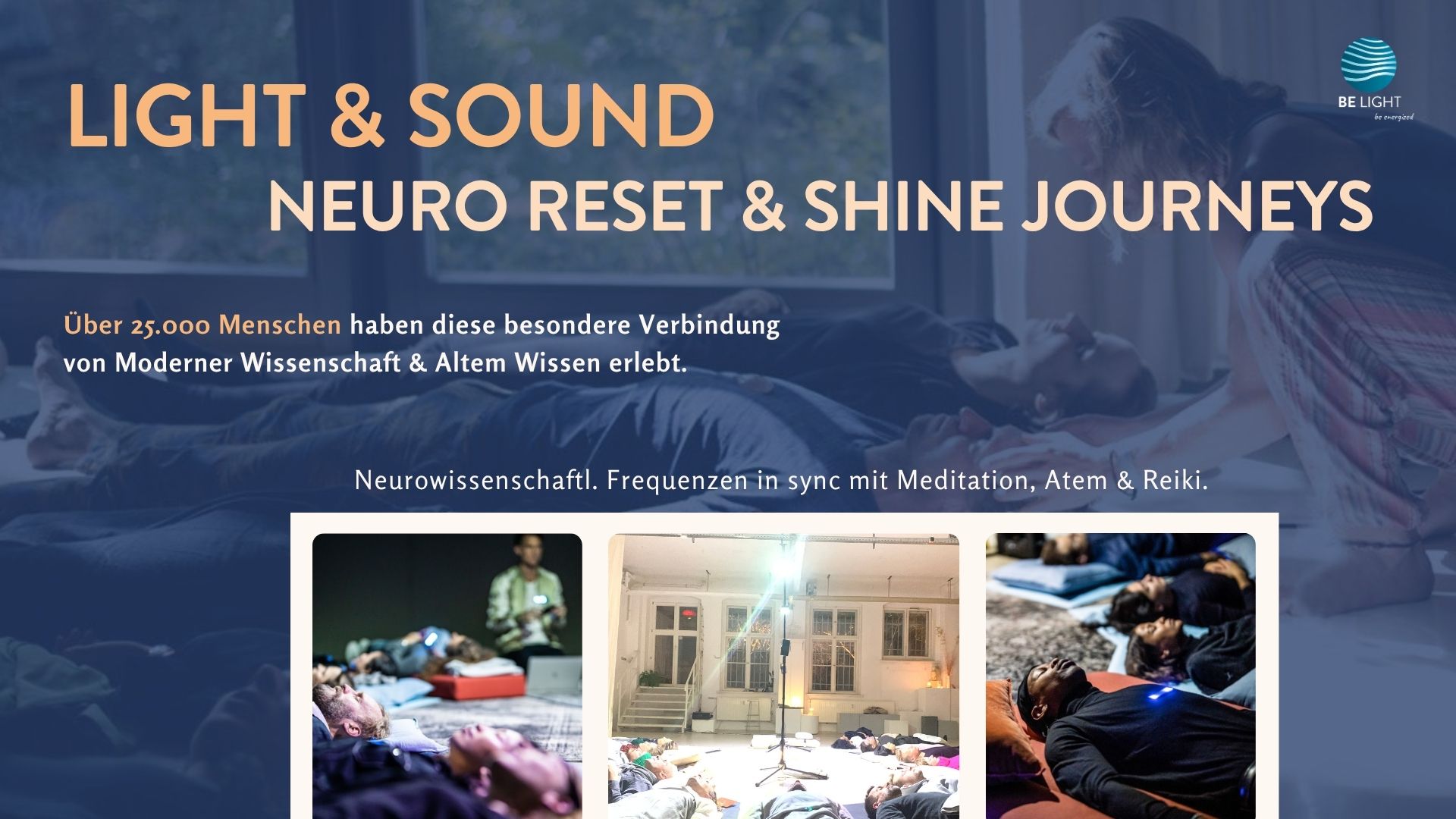 events - Ratingen Hösel - Flyer with Neuro Sessions - LIGHT & Sound for YOU 💪 Nervensystem regulieren - Stress, Blockaden, Schlaf optimieren - Meditation, Breath & Energie Arbeit kombiniert mit Neuro Frequenzen 🧠 enjoy relaxation & psychedelic States