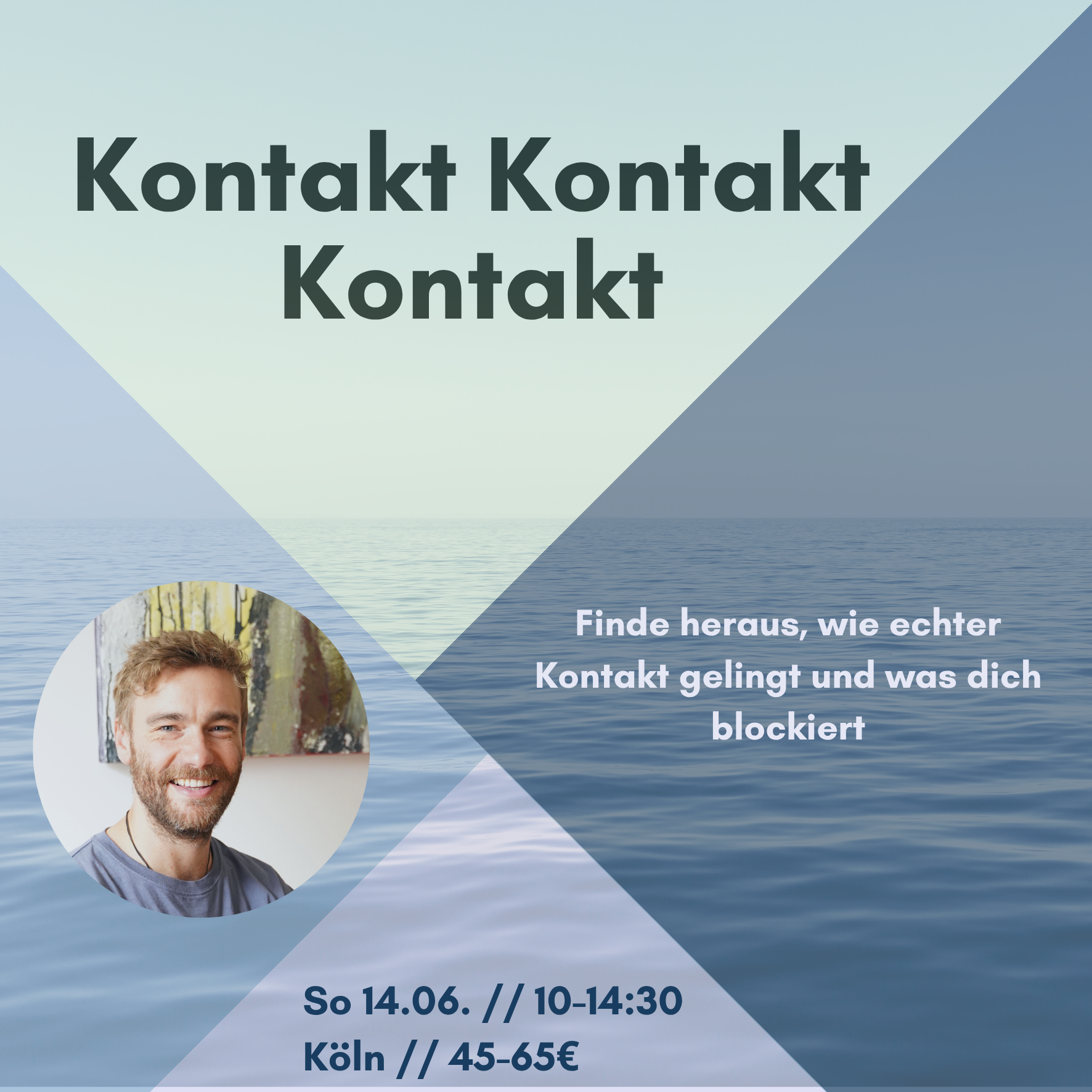event: Workshop Flyer - Kontakt Kontakt Kontakt - Körper- und gestalttherapeutischer Workshop