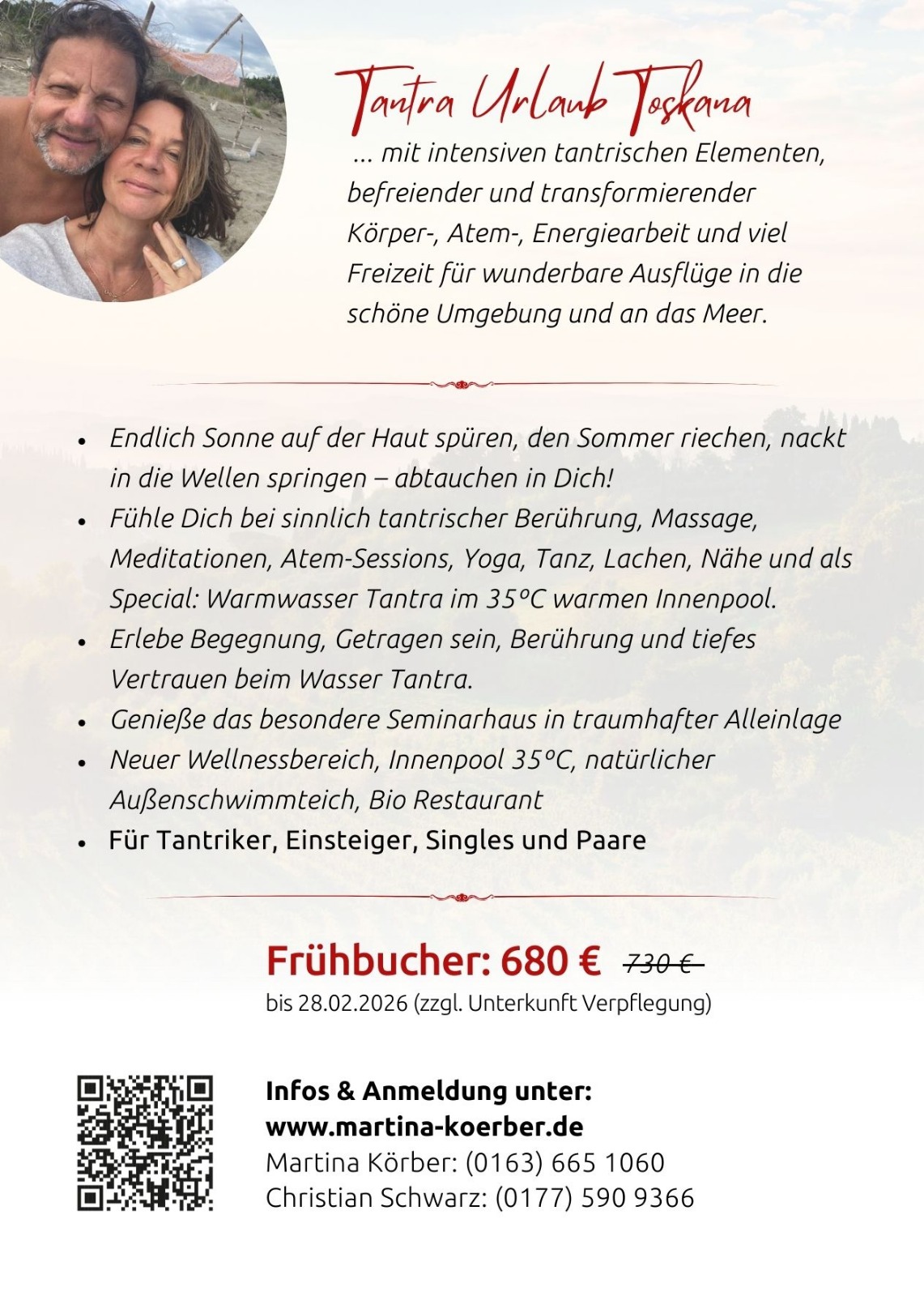 events - Toskana - Tantra Urlaub in der südlichen Toskana