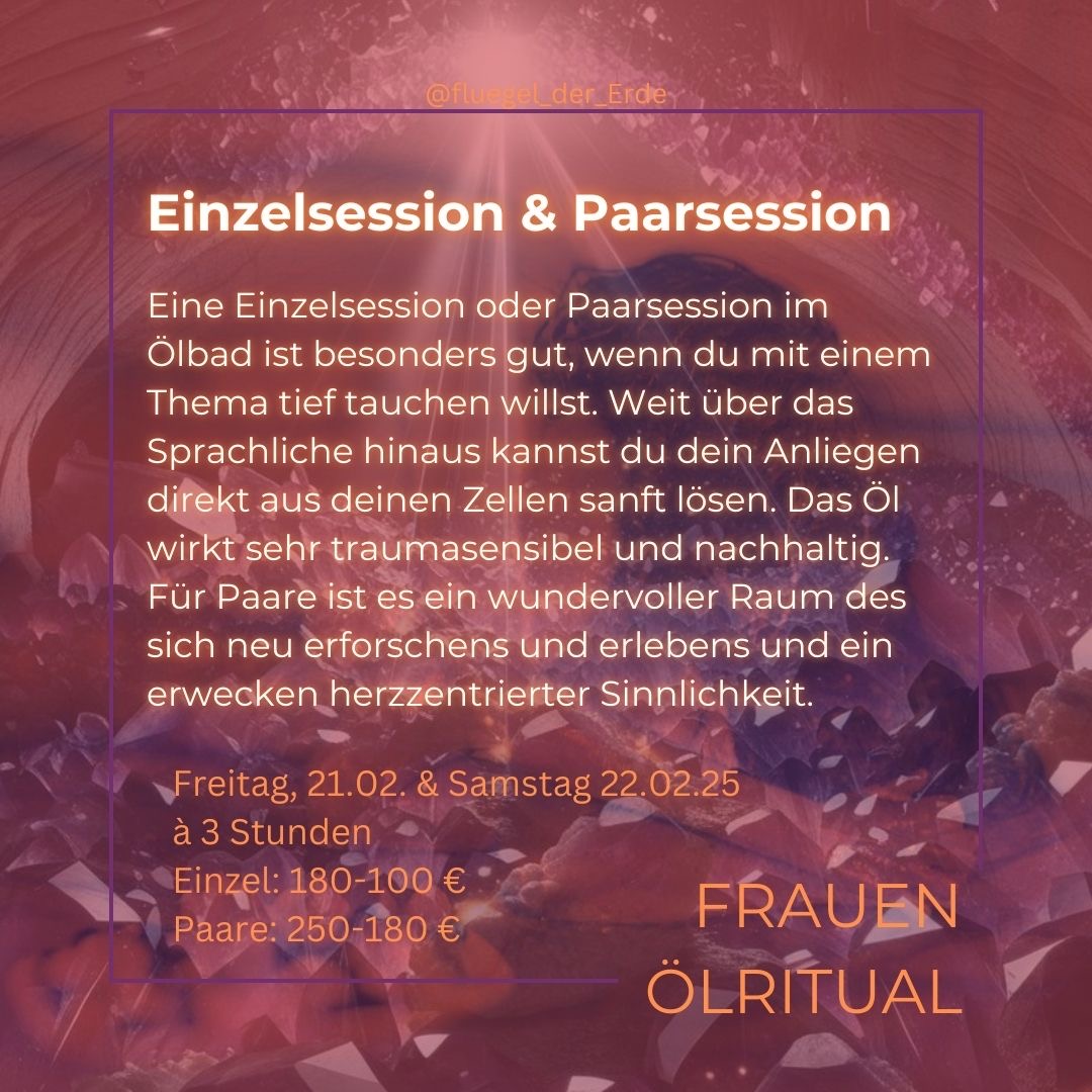 event: Einzel- und Paarsessions im Ölbad