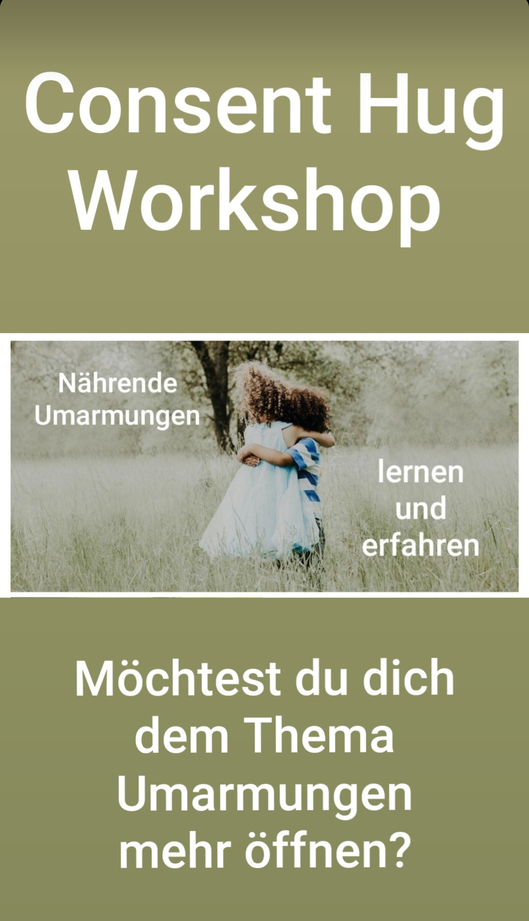 event: Consent Hug Workshop - nährende Umarmungen lernen und erfahren 